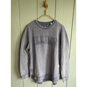 Illini Pressbox Oversized Crewneck, Medium